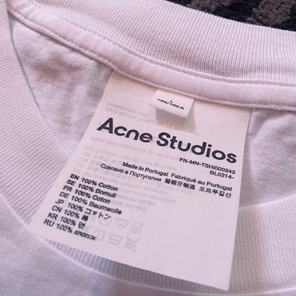 Acne Studios Extorr pocket pink label Tee - Picture 3 of 4